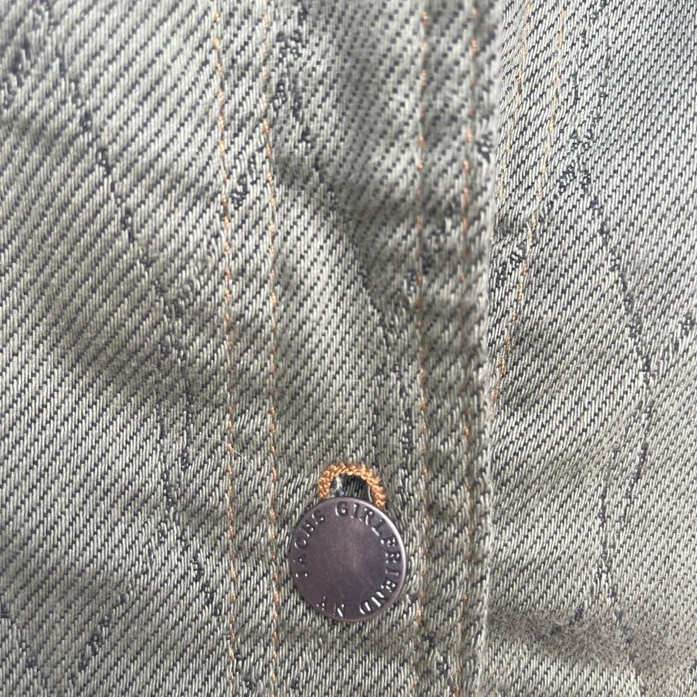 Rag and Bone Green Quilted Jacket with Button-down Snaps,  Cottage Core - Picture 4 of 7